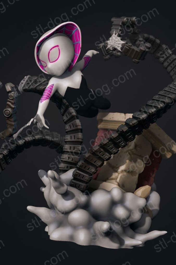 蜘蛛女侠（Spider Gwen）3D打印图纸